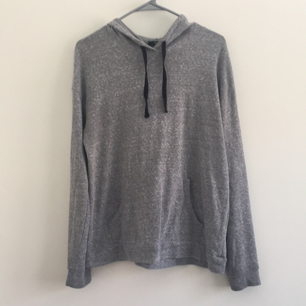 FOREVER 21 HEATHERED GREY HOODIE